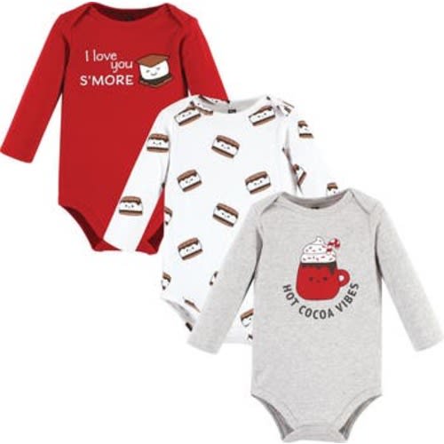 Essential Long-Sleeve Cotton Bodysuit Triple Set