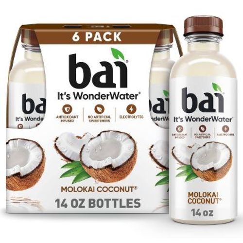 Bai Molokai Coconut Antioxidant Water - 6pk/14 Fl Oz Bottles