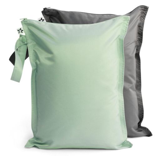Tiny Twinkle Mess-Proof Waterproof Washable Baby/Toddler Wet Bags for Diapers, Swimsuits and Travel