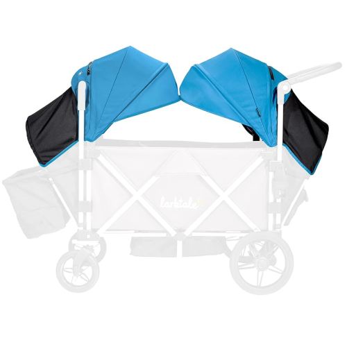 Larktale Sun Canopy Set for The Caravan Stroller/Wagon, Freshwater Blue