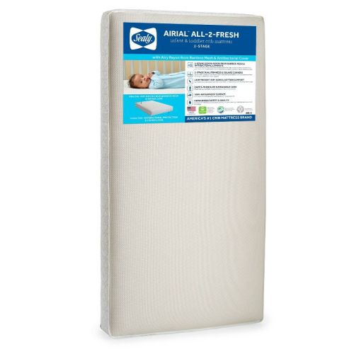 Sealy Airial Breathable 2-Stage Crib Mattress and Toddler Mattress