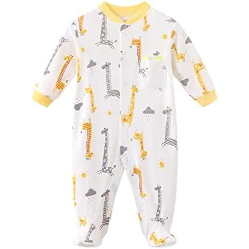 Infant Baby Girl Boy Onesie Cotton Newborn Outfit Bodysuit Jumpsuit Long Sleeve Romper