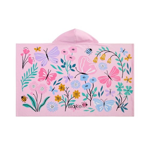Wildflower Butterfly Kid Beach Hooded Towel | Pottery Barn Kids