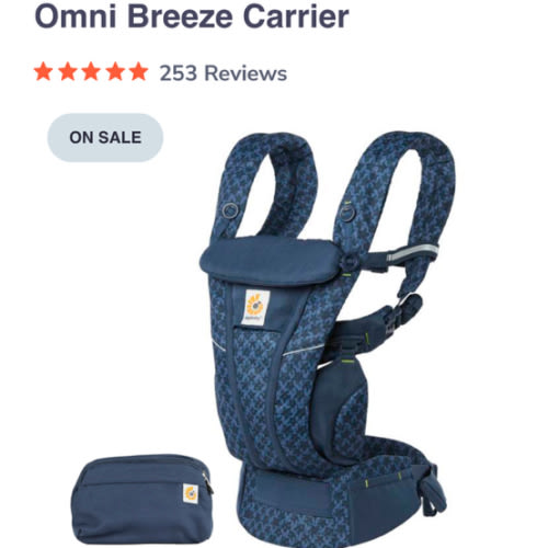 Omni Breeze Baby Carrier - 4 carry positions | Ergobaby