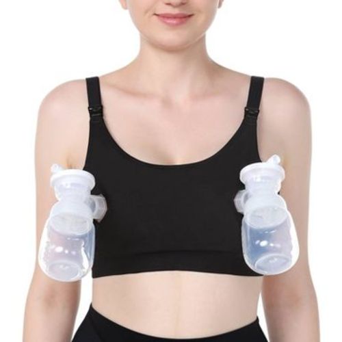 Momcozy Pumping Bra - Black - M