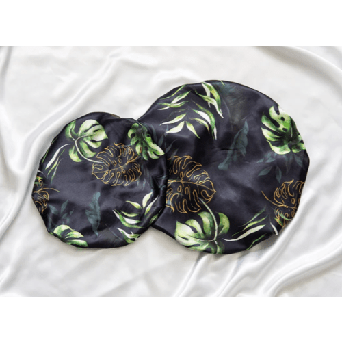 Monstera Baby Satin Bonnet