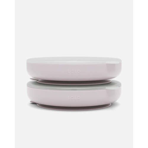 Suction Plate + Lid - Lavender / 2 Pack