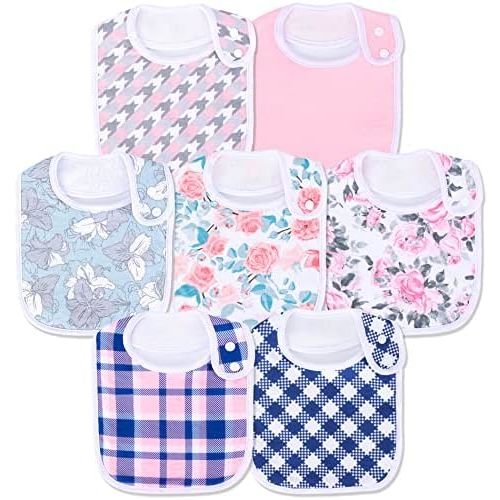 Baby Bibs Soft and Absorbent Organic Cotton Bandana Drool Bibs Set for Boys Girls Newborn 0-36 Months