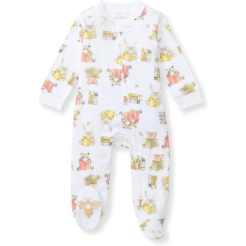 Burt's Bees Baby Boys' Sleep & Play PJs, 100% Organic Cotton One-Piece Zip Front Jumpsuit, Baby Boys Footie Pajamas & PJs