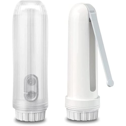 ISENXI Portable Bidet for Travel & Toilet Use - Handheld Bidet with Adjustable Nozzle, Electric Bidet, Reusable & Compact Design - Ideal for Postpartum Care, Baby, Elderly, Camping (White)