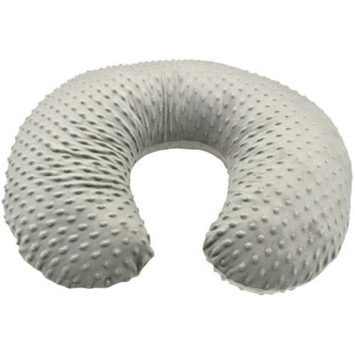Wioihee Nursing Pillow Original Support, Gray Taupe Leaves, Ergonomic Nursing Essentials for Bottle and Breastfeeding, Firm Fiber Fill, with Removable Nursing Pillow Cover, Machine Washable Gray