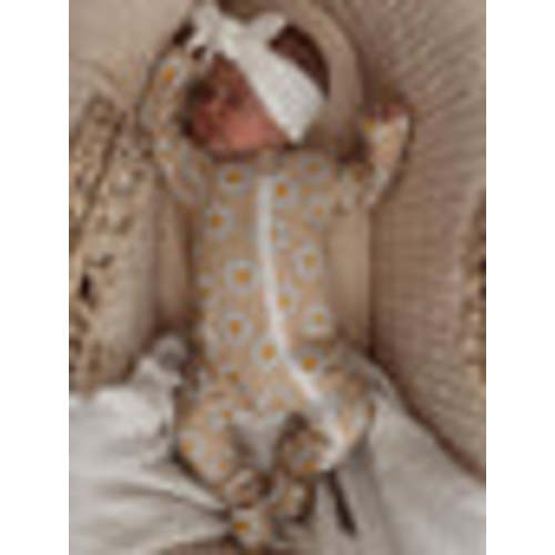 Daisy Pop Biscotti / Organic 2-Way Zip Romper – SpearmintLOVE