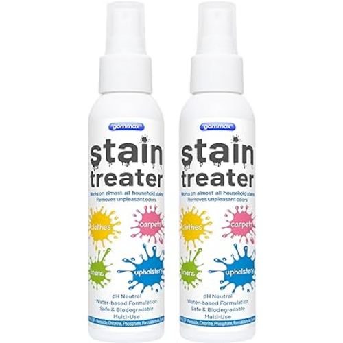 Stain Remover Spray, Baby Stain Treater for Laundry, Messy Eater Stain Treater Spray, Fabric Stain Remover for Spots on Clothes, Underwear, Carpets, Linens, 4 oz Spray Bottle (2)