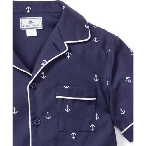 Classic Short Set, Portsmouth Anchors - Petite Plume | Maisonette