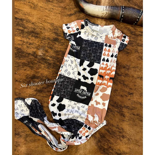 Little cattle rancher baby sleep sack