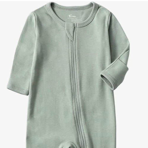 O2 BABY Baby Boys Girls Organic Cotton Zip-Front Sleeper Pajamas, Footed Sleep 'n Play