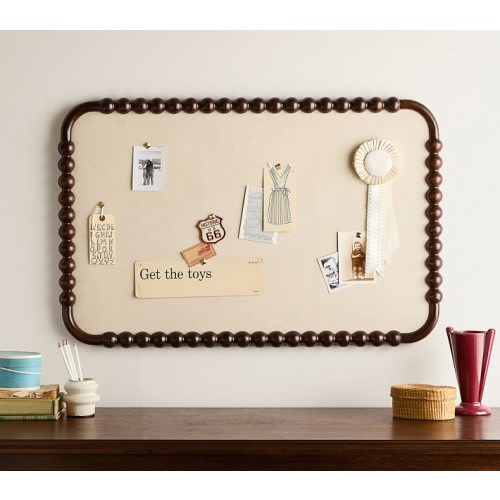 Chris Loves Julia Turned Wood Pinboard (36")