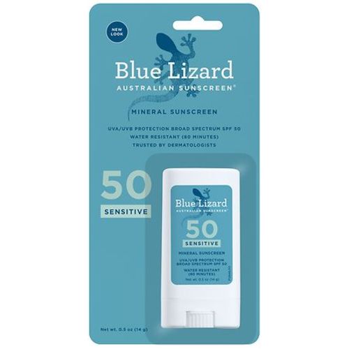 Blue Lizard Sensitive Mineral Sunscreen Stick - SPF 50+ Unscented