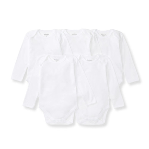 Bee Essentials Organic Long Sleeve Baby Bodysuit 5 Pack | Burt's Bees Baby®
