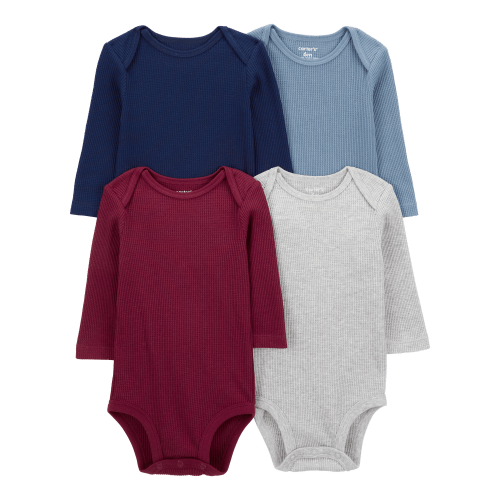 Baby 4-Pack Long-Sleeve Bodysuits - Carter's | Carter's