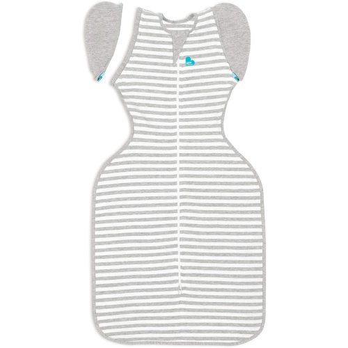 Love to Dream Swaddle UP Transition Bag, Patented Zip-Off Wings, Gently Help Baby Safely Transition from being Swaddled - Grey - Medium (13-19 lbs.)