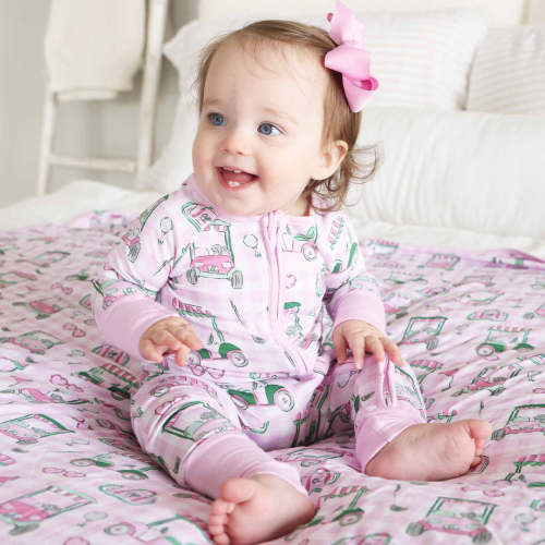 Birdie Babes Convertible Zip Romper | Pink