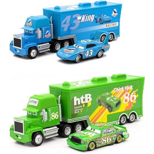 Movie Car 1:55 Diecast Vehicles Diecast Vehicle Toys Set for Boy Gifts (2PCS)