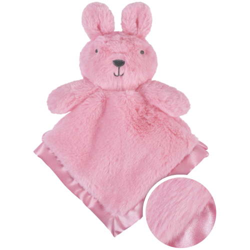 Gerber Baby Boy or Girl Gender Neutral Ultra Plush Security Blanket with Satin Trim