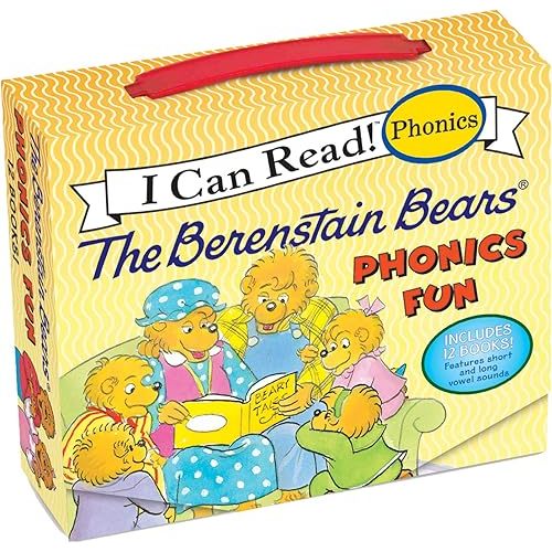 The Berenstain Bears 12-Book Phonics Fun!: Includes 12 Mini-Books Featuring Short and Long Vowel Sounds (I Can Read Phonics) Paperback – June 25, 2013