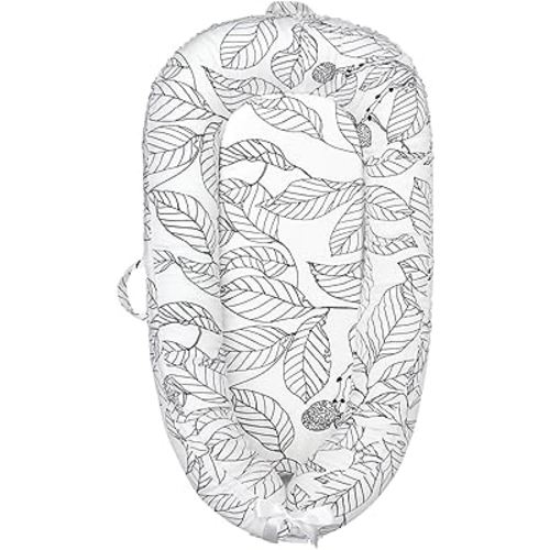 Mamibaby Baby Lounger Cover, 100% Breathable & Nest Pillow Cover for 0-24 Months,Portable Adjustable Infant Floor Seat for Travel, newbown Essential, Co-Sleeper Baby Snuggle(Flower)