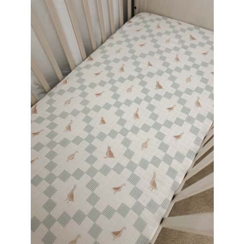 Goosey Gander Fitted Cot Sheet