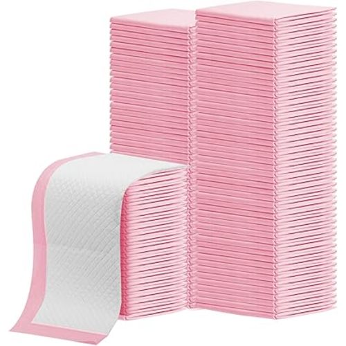 100 Pack Disposable Changing Pads,17 X 13 in Baby Disposable Underpads,Ultra Absorbent Disposable ,Waterproof Diaper Changing Pad,Leakproof Breathable Underpads Bed Table Protector Mat
