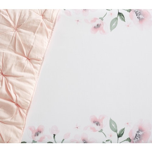 Meredith Floral Picture Perfect Organic Crib Fitted Sheet