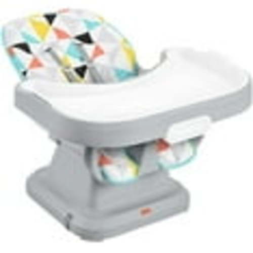 Fisher-Price SpaceSaver Simple Clean High Chair Baby to Toddler Portable Dining Seat with Removable Tray Liner, Windmill