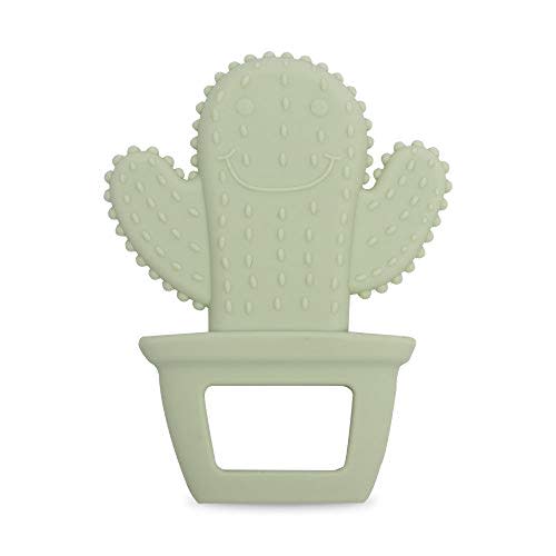 Baby Silicone Teether,Sensory Chew Toys,BPA Free Soft and Effective Infant Teething Pain Relief Toys,Freezer Safe,Food Grade silicone,Best Shower Gift for Boys and Girls (Cactus)