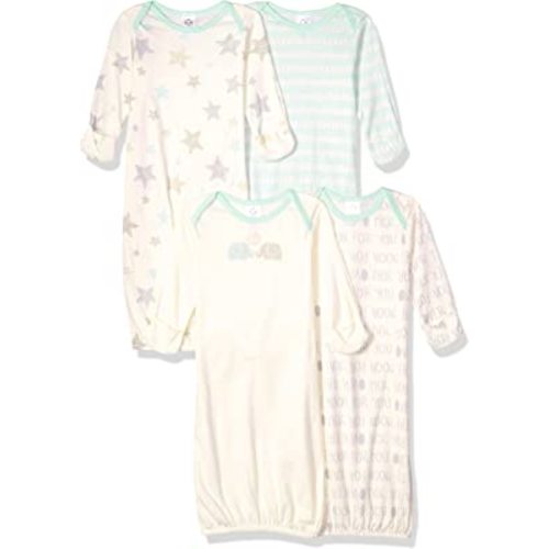 Gerber Baby Boy and Girls 4-Pack Sleeper Gown