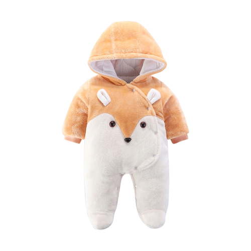 JGTDBPO Baby Newborn Snowsuit Onesie Winter Coat Romper For Infant Girls Boys Winter Button Coat Warm Thick Keep Warm Jumpsuit