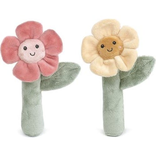 Set of 2 Flower Rattles