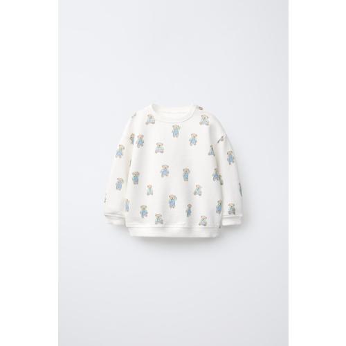 BEAR SWEATSHIRT - Oyster-white | ZARA United States