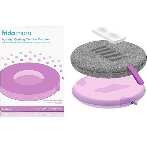Frida Mom Donut Pillow Perineal Comfort Cushion with Cold Pack for Pain Relief, Postpartum Essentials