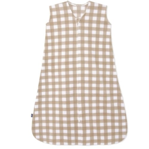 Tan Gingham Micro-Fleece Sleep Sack |Small | HALO