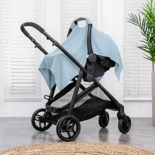 Comfy Cubs Baby Car Seat Cover - Infant Car Seat Cover for Sun with Large Size Car Seat Canopy