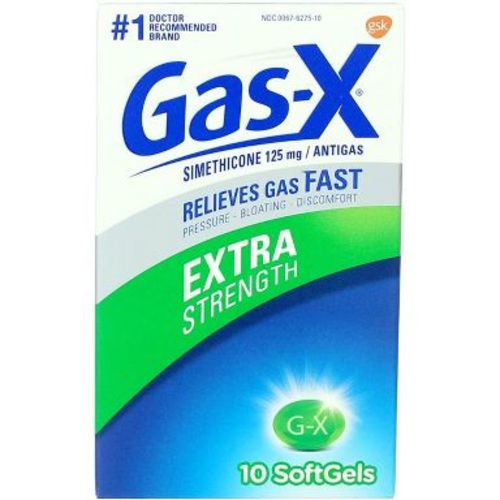 Gas-X Extra Strength Gas Relief Softgels with Simethicone 125mg, 10 Ct