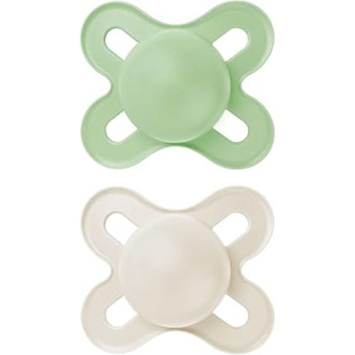 MAM Original Start Matte Newborn Baby Pacifier, Best Pacifier for Breastfed Babies, Sterilizer Case, Unisex, 0-3 Months (Pack of 2)