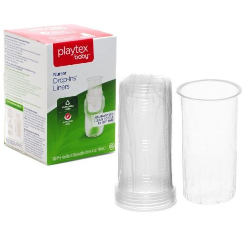 Playtex Baby – Drop-Ins Disposable Liners, 4oz, 100 Count, Leak-Free & BPA-Free