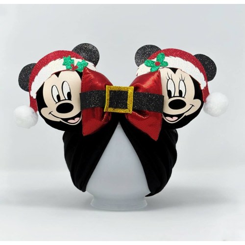 Mickey and Minnie Christmas || Minnie Ears Headwrap || Minnie Ears Turban || Minnie Ears for Babies || Christmas