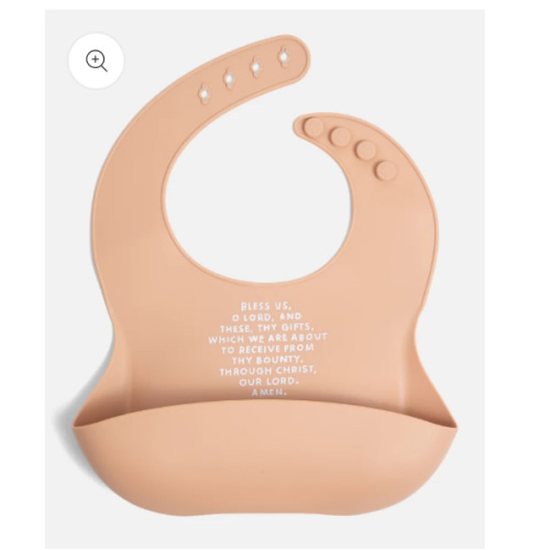 Meal Blessing Silicone Bib