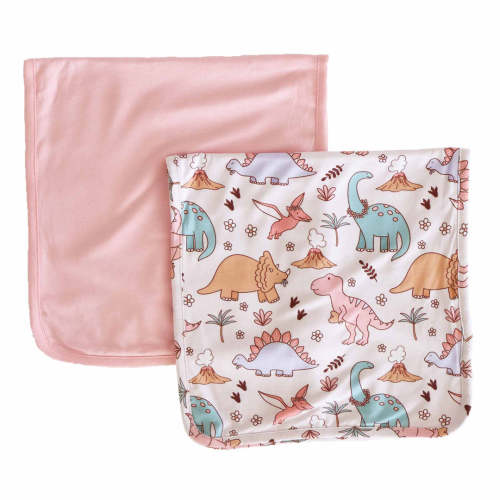 Dolly's Dinos 2pc Burp Cloth Set