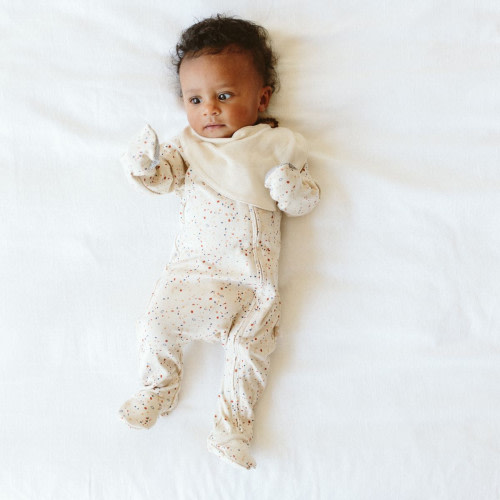 Goumi Kids x Babylist Bamboo & Organic Cotton Footie - Terrazzo, 0-3M