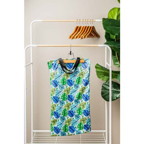 Large Zipper Hanging Wet Bag, Laundry Bag with Handles